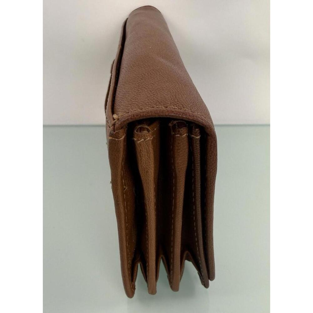 Spikes & Sparrow Brown Leather Accordion Wallet Vintage Boho Organizer clutch - Picture 4 of 9